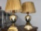 Matching Lamps, Mother of Pearl Inlay, 17