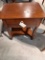 Wooden Side Table, Made in Italy with Center Drawer, 23