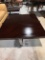 Coffee Table in Dark Palissander, Chomed Base , Made in Italy by Medea , 41