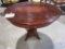 Side Oval Table in Mirtle Burl Wood  Drawer - Made in Italy  -29 