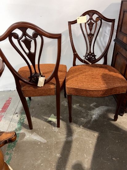 Rustic Fabric Side Chair