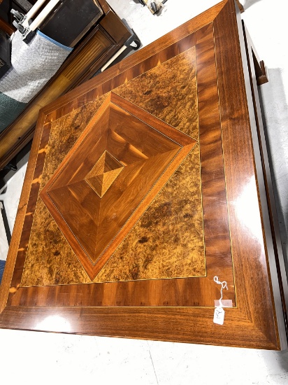 Square Coffee Table with inlay top and Exquiste Marquetry