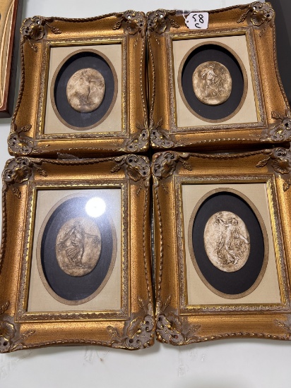 Framed Medallions, 11" X 9"