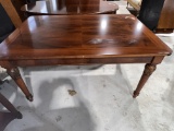 Wooden Dining Table with Inlaid Marquetry, 40