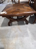 Antique Wood Side Table in Reclaimed Wood by Villas, Made  in Italy by Faber Molili - 27.5 
