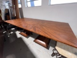Contemporary Dining Table, Made with Palisander Wood, with unique Design, 47.5