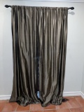 Drapes and Wooden Shutter for Impacvt Window, 36