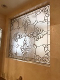 Beautiful Piece of Leaded Glass in Master Bath, 42
