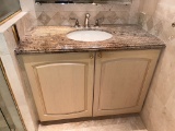 Vanity in Master Bath Area, Beveled/Bullnose Granite Top, 42