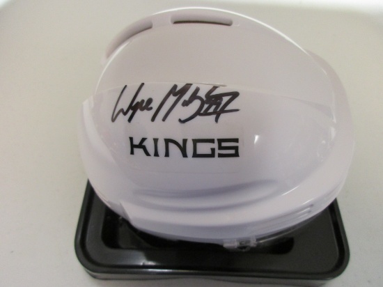 Wayne Gretzky of the LA Kings signed autographed mini hockey helmet PAAS COA 869