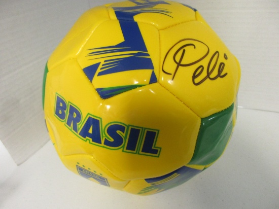 Pele of Brasil signed autographed soccer ball PAAS COA 446