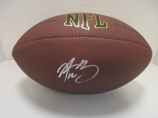 Aaron Rodgers of the Green Bay Packers signed autographed brown full size football PAAS COA 632