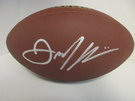 Julian Edelman of the New England Patriots signed autographed brown full size football AAA COA 645