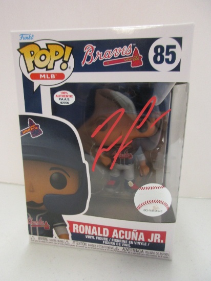 Ronald Acuna Jr of the Atlanta Braves signed autographed Funko Pop PAAS COA 706