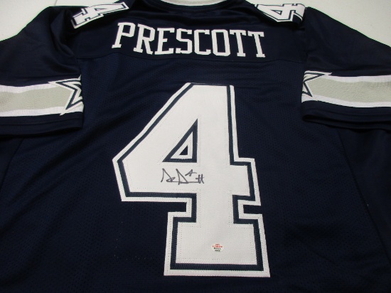 Dak Prescott of the Dallas Cowboys signed autographed football jersey PAAS COA 908