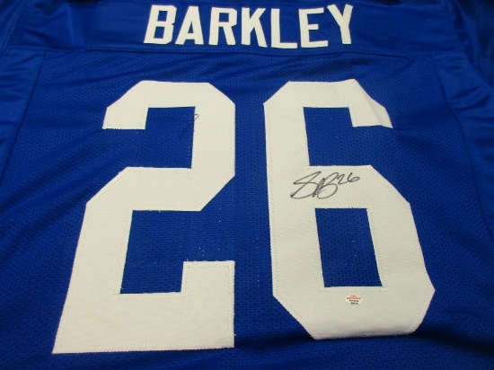 Saquon Barkley of the New York Giants signed autographed football jersey PAAS COA 524