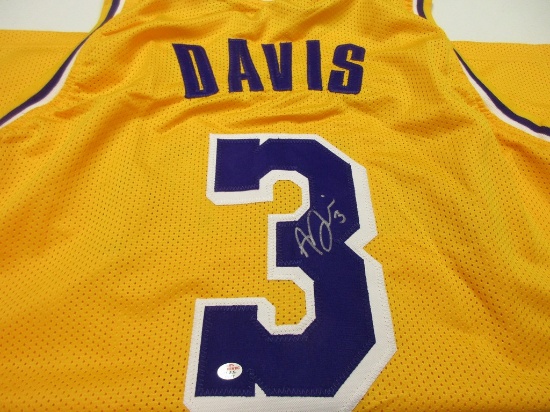 Anthony Davis of the LA Lakers signed autographed basketball jersey PAAS COA 437