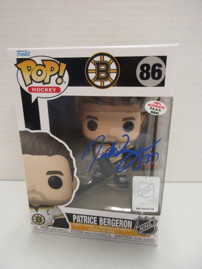 Patrice Bergeron of the Boston Bruins signed autographed Funko Pop PAAS COA 894