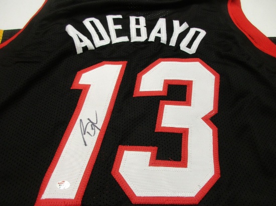 Bam Adebayo of the Miami Heat signed autographed basketball jersey PAAS COA 993