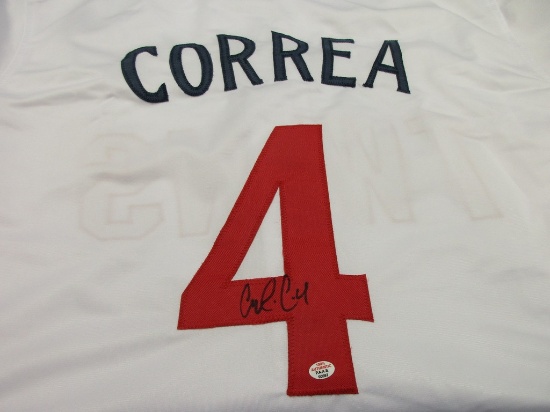 Carlos Correa of the Minnesota Twins signed autographed baseball jersey PAAS COA 697