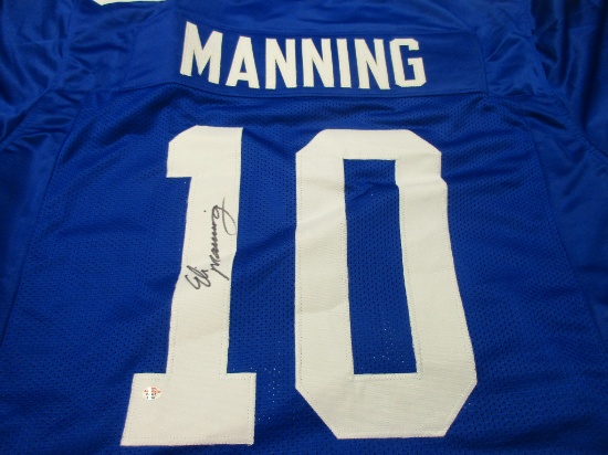 Eli Manning of the New York Giants signed autographed football jersey PAAS COA 856