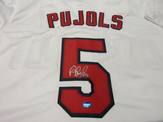 Albert Pujols of the St Louis Cardinals signed autographed baseball jersey TAA COA 054