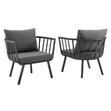 Modway Riverside Set Of 2 Patio Armchair With