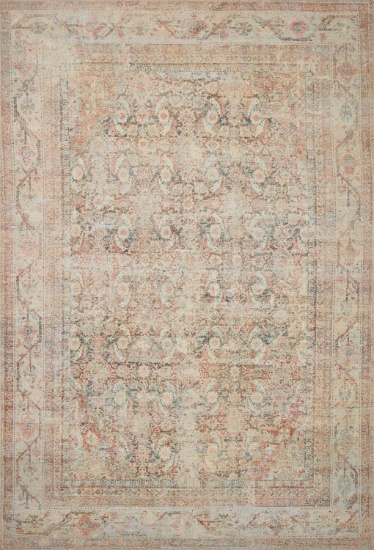 Loloi II Adrian Natural And Apricot 2'-3" x 3'-9" Area Rugs ADRIADR-01NAAP2339