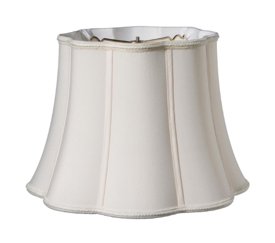 Cloth And Wire Slant Melon Out Scallop Softback Lampshade SI52126