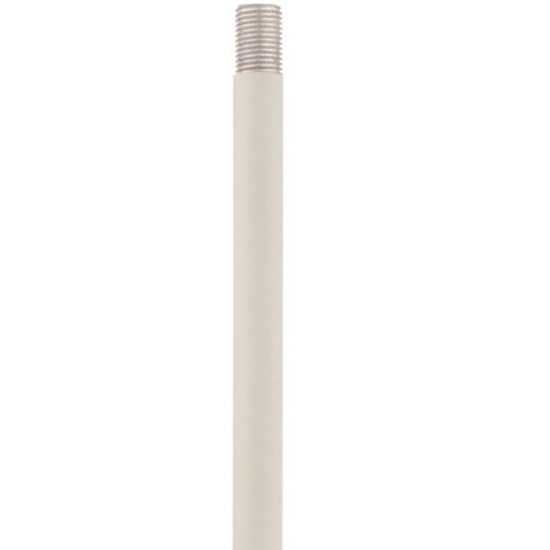 Livex Lighting Steel 12" Length Rod Extension Stem With White Finish 56050-03