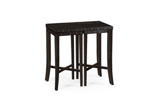 Jonathan Charles Nesting Cocktail Tables In Dark Ale 491040-PDA
