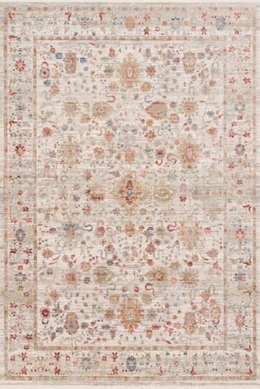 Loloi 1'-6" X 1'-6" Square Area Rugs With Ivory And Multi CLAECLE-05IVML160S