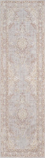 Momeni Traditional Isabella 2'7" X 8' Runner Rug With Grey ISABEISA-1GRY2780