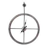 Sagebrook Home Numberless Hanging Metal Clock 12666