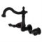Kingston Brass Wall-Mount Bathroom Faucets With Oil Rubbed Bronze KS1255PKL
