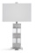 Bassett Mirror Elara Metal And Crystal Table Lamp With Silver Finish L3328TEC