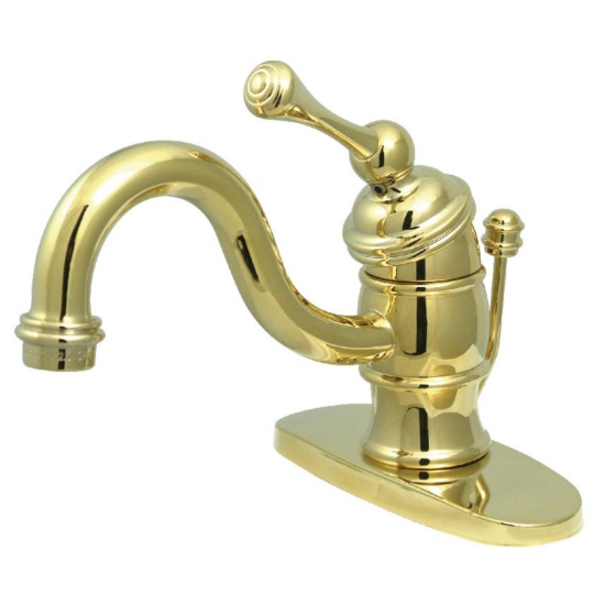 Kingston Brass Single-Hole Bathroom Faucets With Polished Brass KB3402BL