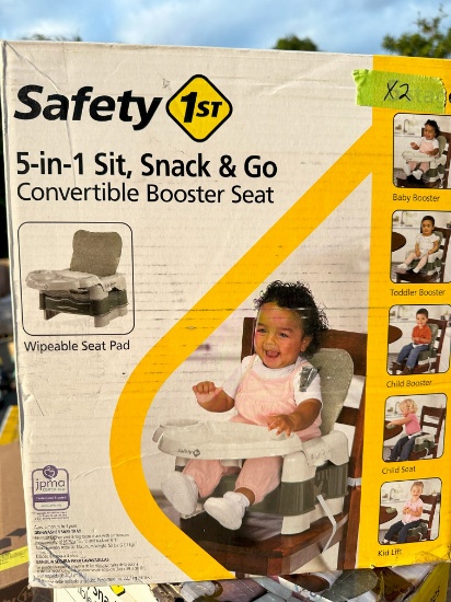 Safety First 5-1 Sit Snack Go Convertible Booster Seat