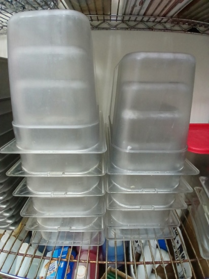 1/6 Size Plastic Insert Pans / Food Storage Containers