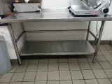 48' All Stainless Steel Work Top Table / Stainless Steel Table (NO CONTENTS)