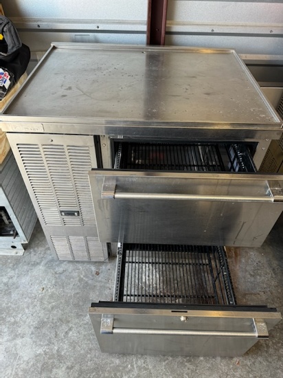 PERLICK Model BBS-36C Stainless Steel 36" Refrigerated Cabinet / Refrigerated Work Top