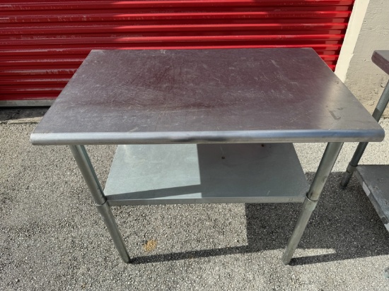 36" by 24" by 36" Stainless Steel Work Top Table W/ Under Shelf