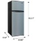 Thomson Refrigerator Freezer 7.5 Cubic Ft.