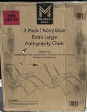 2-Pack Members Mark Navy Blue Anti Gravity Chair-Extra Large