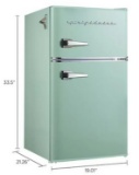 Frigidaire Retro Two-Door Refrigerator - Mint