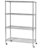 Seville Classics 4 Tier Steel Wire Shelving