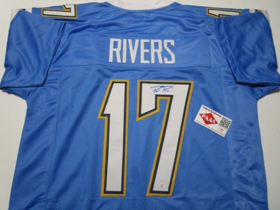 Philip Rivers of the LA Chargers signed autographed football jersey PAAS COA 924