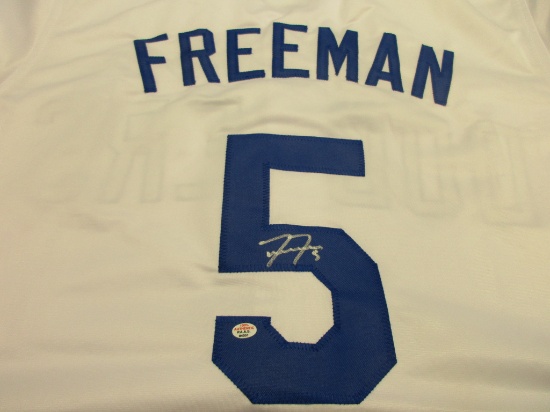 Freddie Freeman of the La Dodgers signed autographed baseball jersey PAAS COA 051