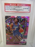 Tyrese Maxey Kentucky 2020 Prizm DP Pink Cracked Ice Prizm ROOKIE #54 graded PAAS Gem Mint 10