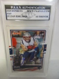 Julian Edelman of the New England Patriots signed autographed slabbed sportscard PAAS Holo 025